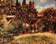 Pierre-Auguste Renoir Eisenbahnbrucke von Chatou Spain oil painting artist